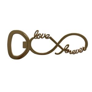 Gold Infinity Love Forever Bottle Opener